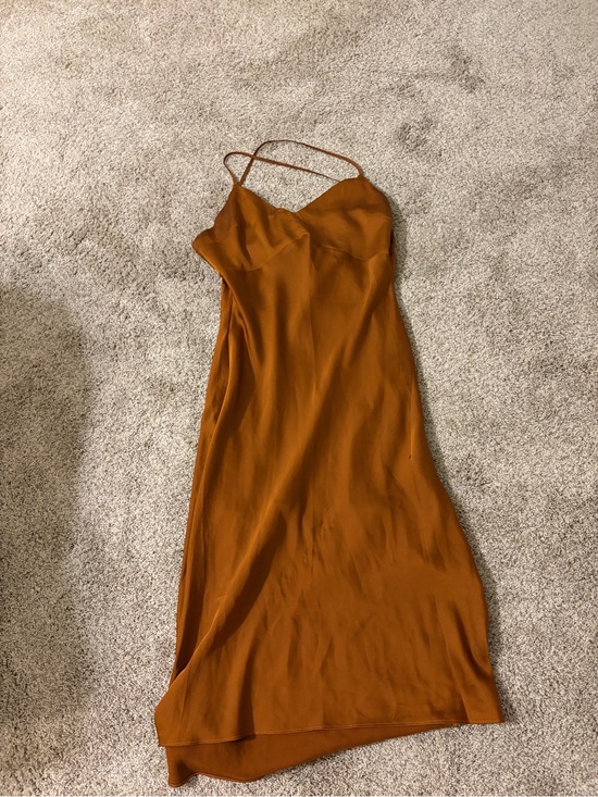 Abercrombie & Fitch Dresses & Skirts - Abercrombie & Fitch Copper-Brown Slip Midi Dress